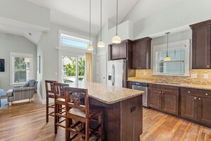 Fridge, microwave, oven, stovetop - Private Hot Tub | Foosball Table | Shared Pool | Resort Amenities (Corolla)