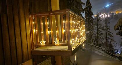 Holiday Home 'Chalet Antonin La Plagne 1800' with Mountain View, Private Garden and Wi-Fi