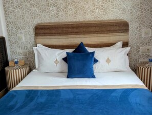 Superior Double Room, Patio, Courtyard View | Premium bedding, in-room safe, free cribs/infant beds, free WiFi - Riad Nalan & Spa (Marrakech)