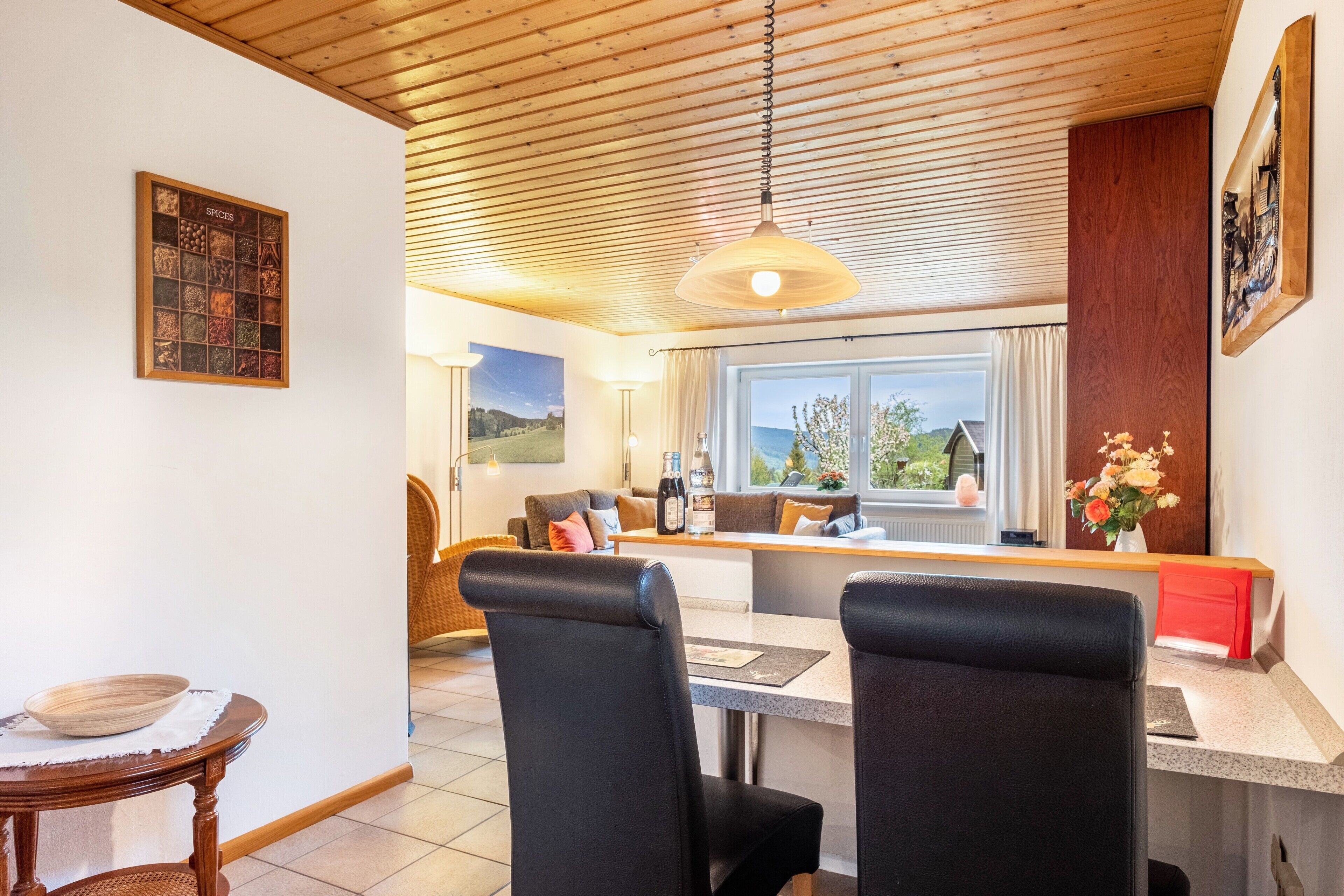 Fernseher, Kamin, DVD-Player, Stereoanlage