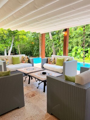 Terrace/patio - Tropical Luxury Villa in Casa de Campo with pool and beach access (La Romana)