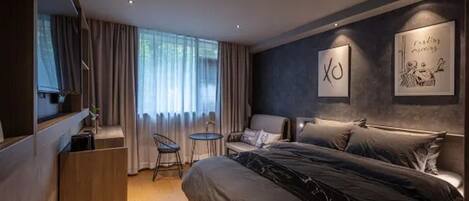 Chambre Double Ville | Bureau, espace de travail pour ordinateur portable, Wi-Fi gratuit