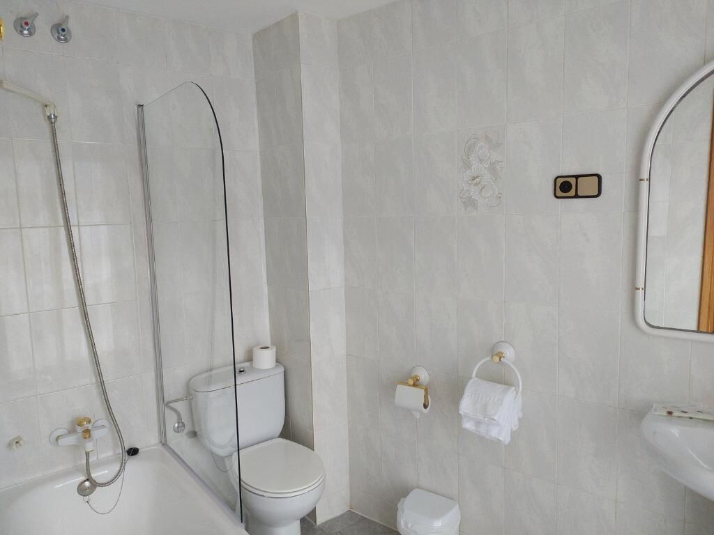 Soap, shampoo, toilet paper