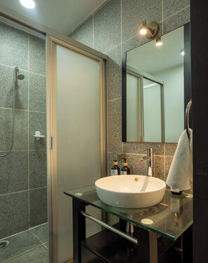 Shower, hair dryer, shampoo - Comfortable 3BR Family Haven in Del Valle (Mexico City)