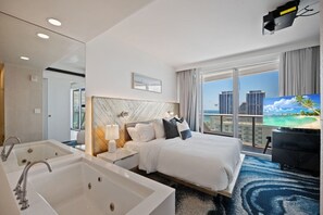 Desk, iron/ironing board, travel cot, WiFi - W Residences | High Floor 1-Bed | Ocean View (Fort Lauderdale)