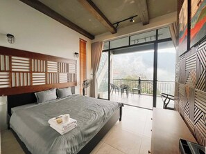 Villa Deluxe, vue sur la montagne | Literie de qualité, minibar, décor unique, ameublement unique