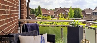 Modern vacation apartment in Dülmen: close to the city with a balcony view of the countryside