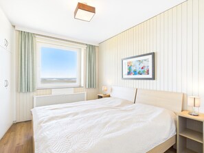 Bed sheets - House Atlantic Whg. 507, Strandhausallee 29, Cuxhaven-Döse, lake view (Cuxhaven)
