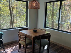 Dining - Come stay in a magical cabin with a bedroom in the trees (Stanton)