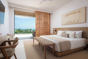 5 bedrooms, desk, iron/ironing board, WiFi - Tres Coaties: 4BR Oceanview Luxury Condo + Private Pool, Chef & Golf Cart (Punta Mita)
