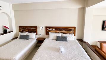 Family Double Room, Balcony, Partial Sea View | Free WiFi