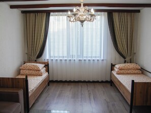 Basic Room, 2 Single Beds, Non Smoking | Iron/ironing board, free WiFi - Jazdyk Hostel (Bishkek)
