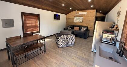 BRAND NEW!! 1 bedroom cabin with two beds and a large couch. Near pickwick lake