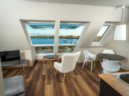 Attic apartment Stichling with views of the Eider