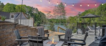 Stillwater Overlook, New w/ Covered Verandas + Heated Salt Pool, Hot Tub, Dock!