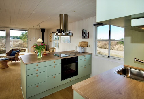 Holiday home overlooking protected dune heath