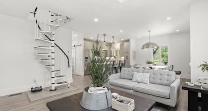 Designer Home with Wraparound Porches & Fire Pit