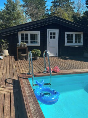 Pool - Log cabin with pool near Tisvilde (Vejby)