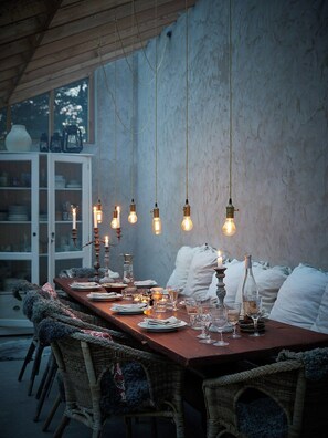 Dining - Charming farmhouse with pool near Ljugarn's sea (Ljugarn)