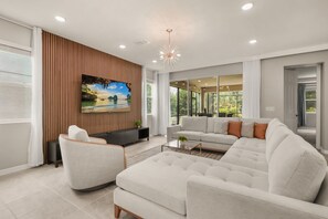 Living area - 7 BD/ 6 BA/ Solara Resort (1999 TP) (Kissimmee)