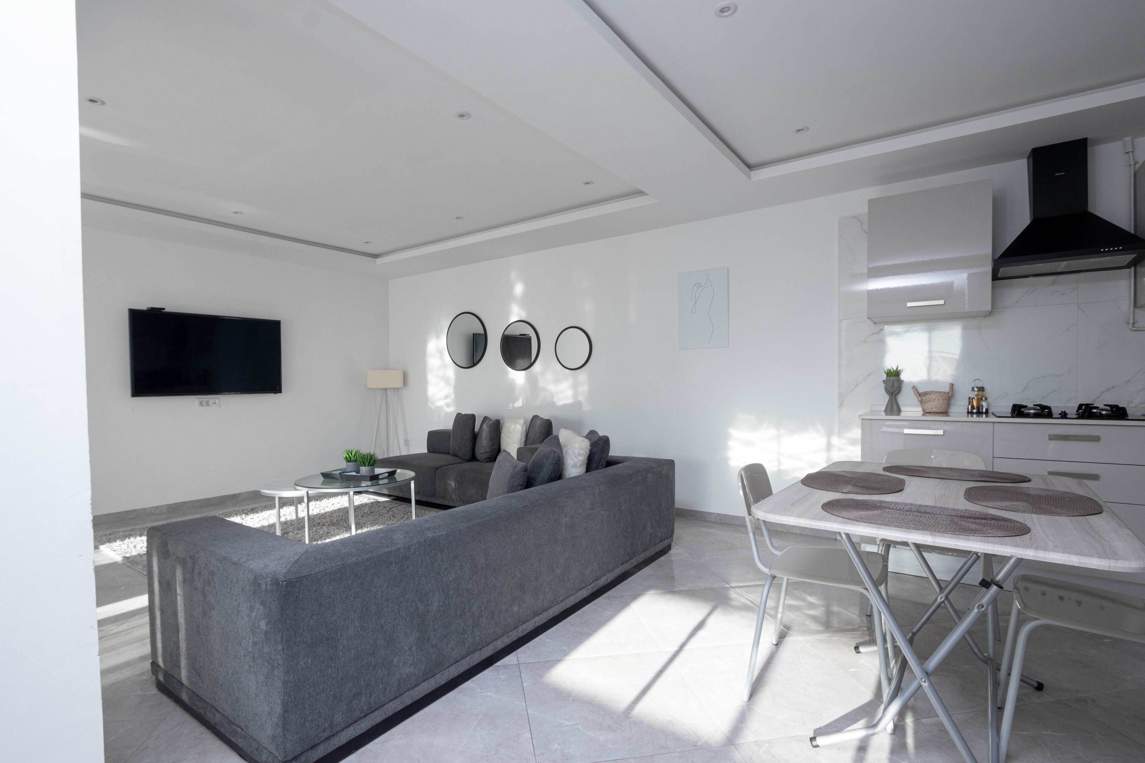 Penthouse Deluxe, vue jardin | Coin séjour