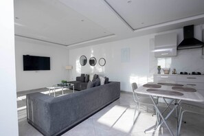 Deluxe-Penthouse, Gartenblick | Wohnbereich