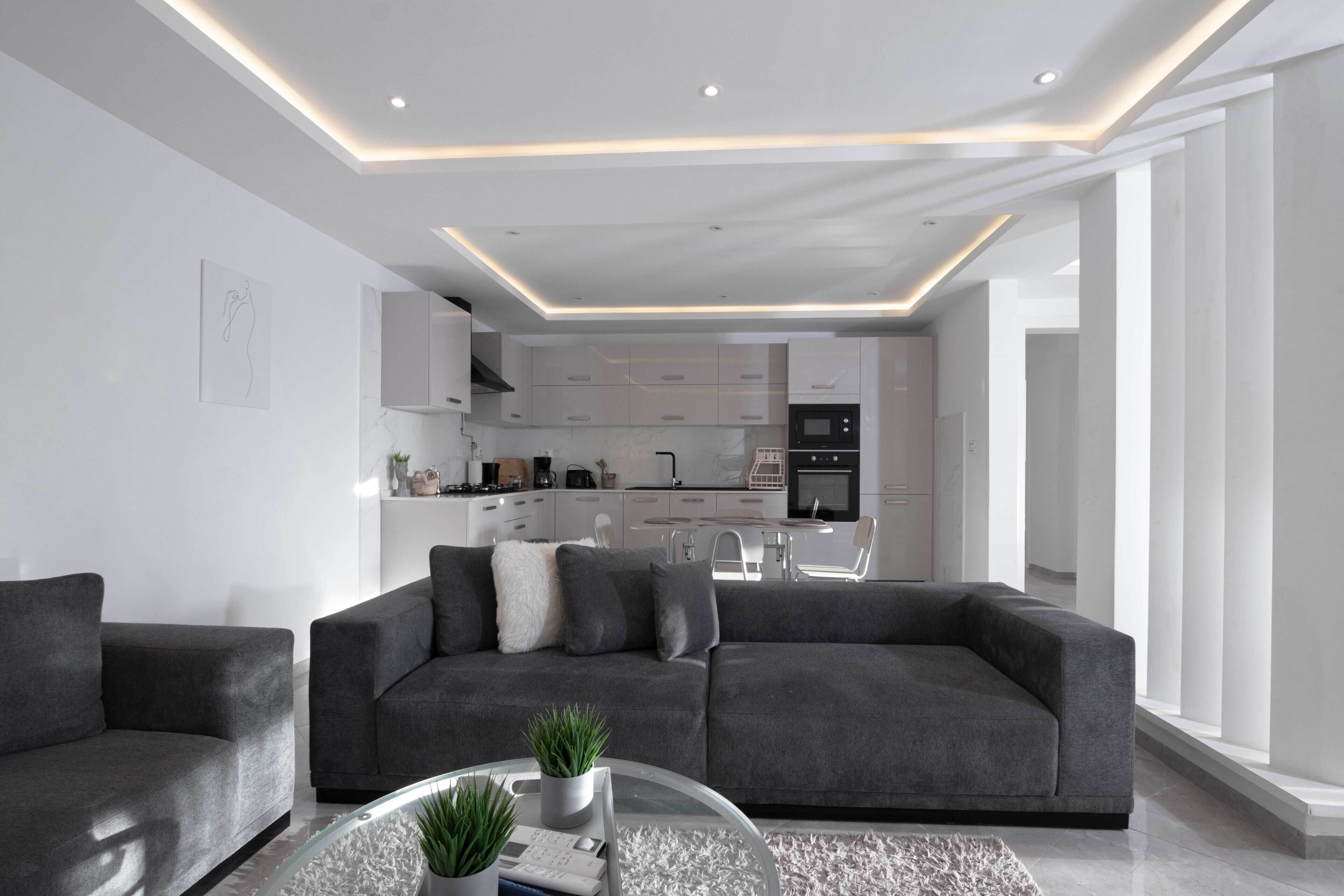 Penthouse Deluxe, vue jardin | Coin séjour