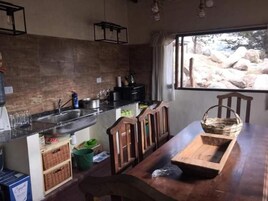 Microwave, oven, stovetop, cookware/dishes/utensils