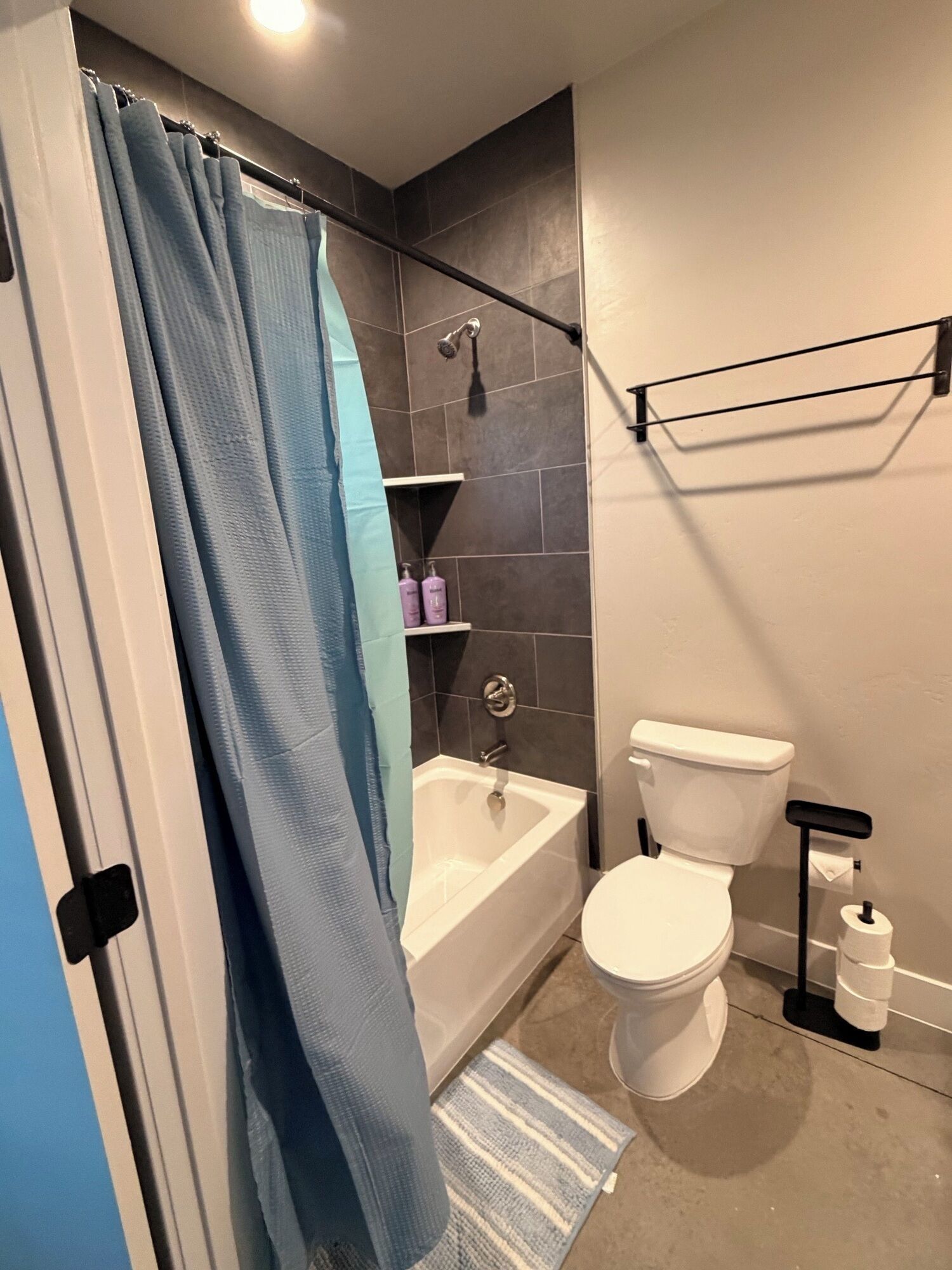 Towels, soap, toilet paper