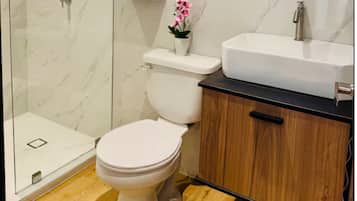 Towels, soap, toilet paper