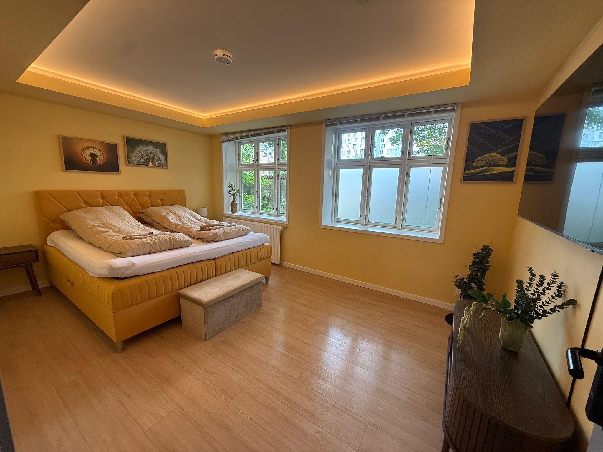 Quarto casal ou duplo luxo, para não fumantes, vista para o pátio | Wi-Fi de cortesia