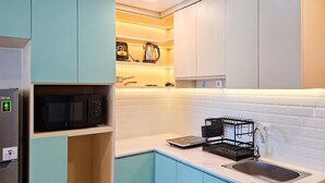 Apartemen Standar | Dapur pribadi | Ketel listrik