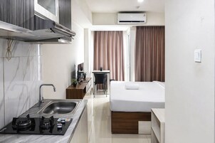 Estúdio standard | Cozinha privada | Chaleira elétrica
