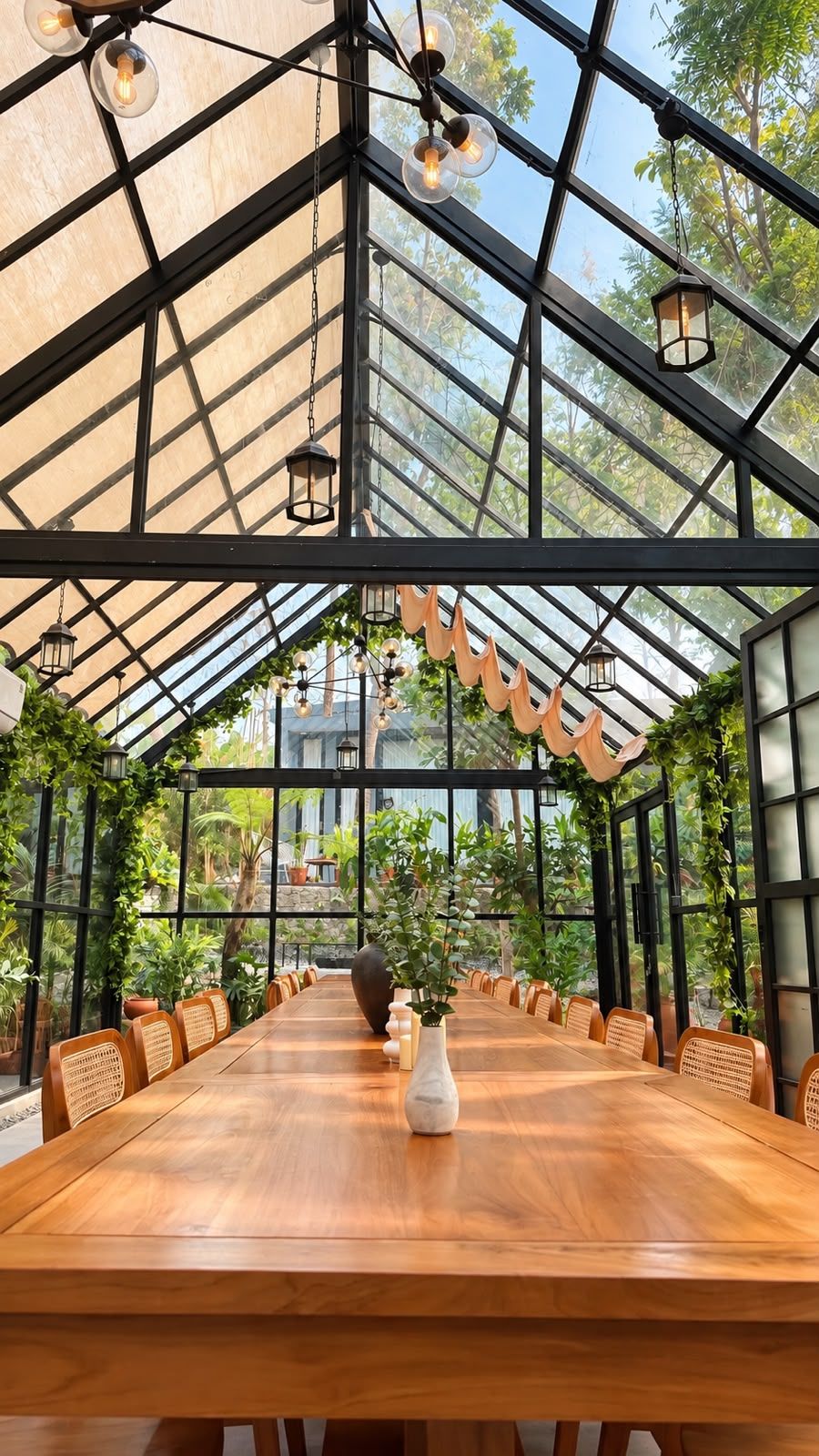 Outdoor wedding area