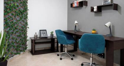 302-2 Habitacion con cama doble y baño privado en Coliving