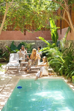 Pool - Flamenco, double room in Casa Sofia Centro, live Merida! (Mérida)