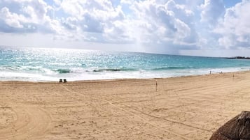 Private beach, white sand