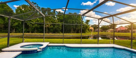 A heated pool