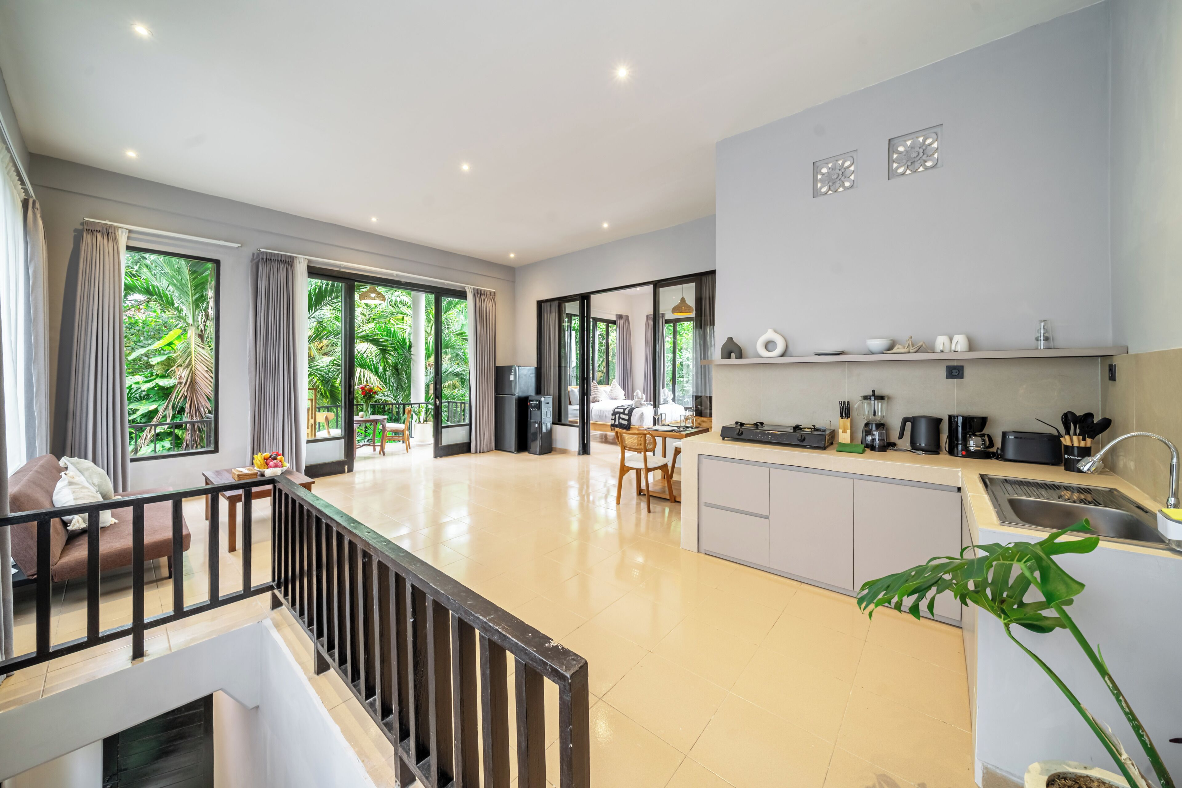 Family Villa, 2 Bedrooms, Kitchen, Garden View | Living area | 50-inch Smart TV with digital channels