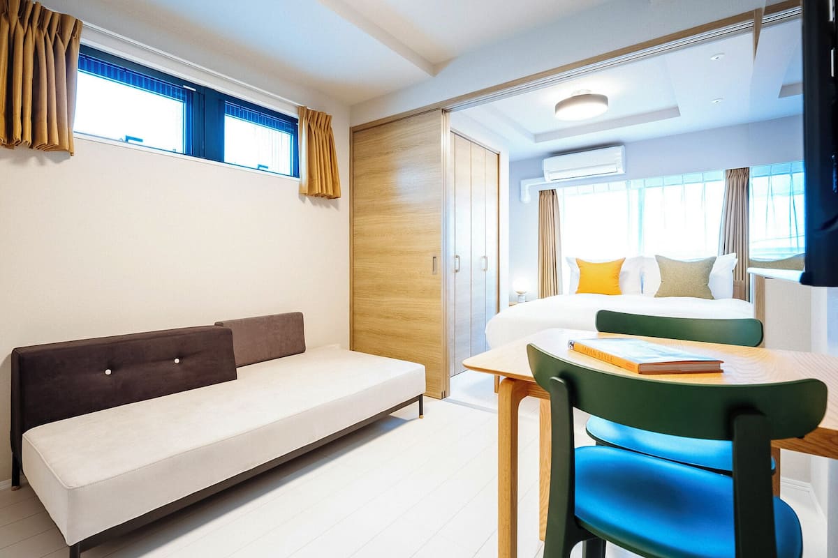 Studio Executive, không hút thuốc (Apartment) | Màn/rèm cản sáng, bàn ủi/dụng cụ ủi quần áo 