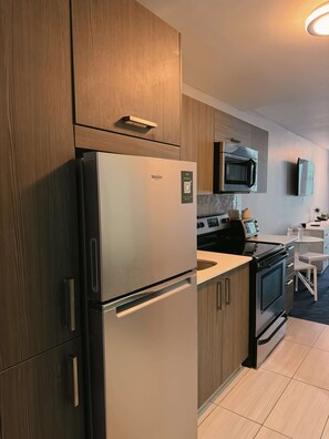Fridge, microwave, oven, stovetop - Beachfront Isla Verde Apartment w/ Private Balcony (Carolina)