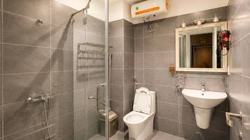 Basic Room, Balcony, City View | Bathroom | Shower, free toiletries, hair dryer, slippers
