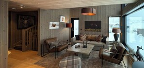 Fernseher, Kamin