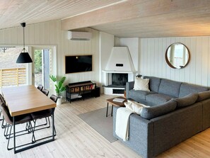Fernseher, Kamin