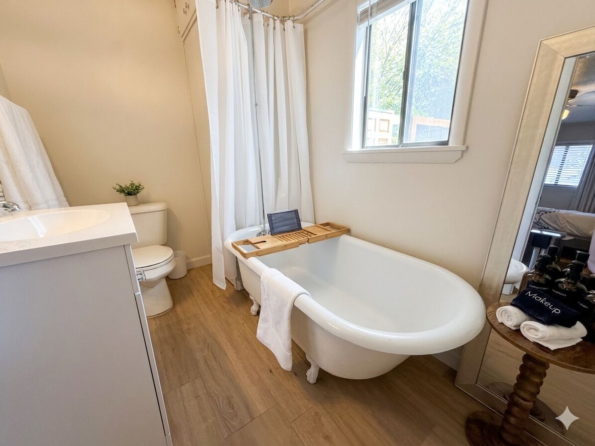 Towels, soap, toilet paper