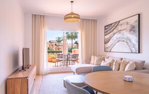 Living area - Delightfully Furnished Ground Floor 2 Bed Apartment in Casares Costa (Casares)