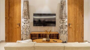 Premium villa, uitzicht op tuin | Interieur