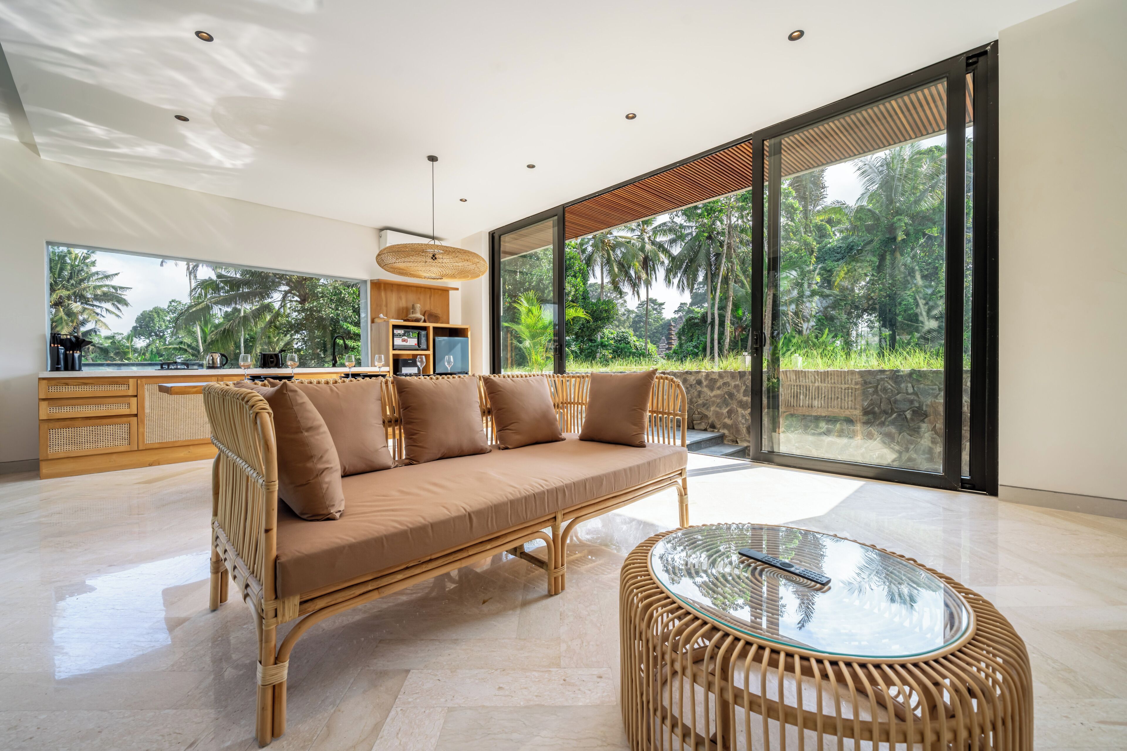 Deluxe Villa, Garden View | Living area | 50-inch Smart TV with digital channels