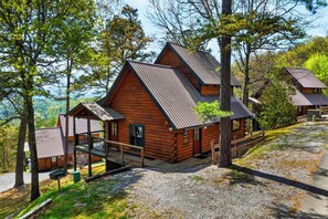 Exterior - 2 Cabins + 2 Hot Tubs + Fire Pit | Smokies Views | Elianah's & Maggie's Cabin (Townsend)