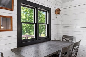 Dining - Cozy Cabin + Bunks | Porch + Firepit | Waterfalls + Brevard | The Hearthwood (Lake Toxaway)